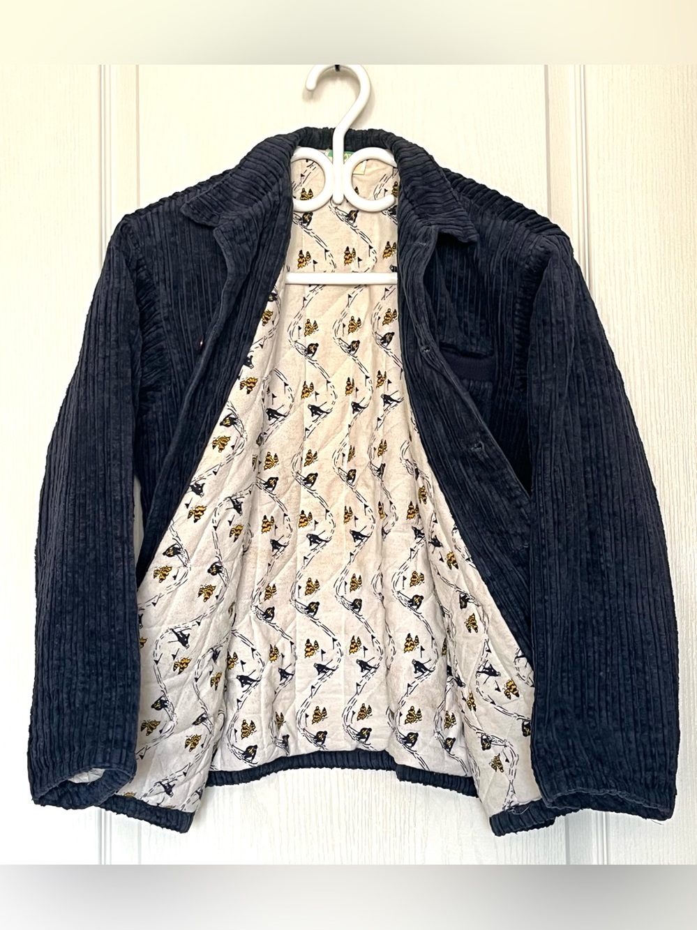 VTG 90s Hotshot Corduroy Jacket Youth 12 Free Style Ski Quilted Lined